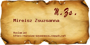 Mireisz Zsuzsanna névjegykártya